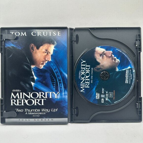 Minority Report DVD Tom Cruise Full Screen Edition Rated PG-13 DreamWorks - Picture 3 of 4